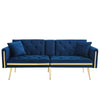 MODERN VELVET SOFA BED 2 SEATER CLICK CLACK SOFA SETTEE COUCH FOR LIVING ROOM