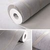 Thick Stripe Curve Line Wall Paper 3D Silver Grey Textured Wallpaper Roll 9.5m