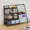 Bookshelf Bookcase with 9 Storage Compartme for Children's Reading Room Black