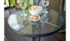 Tasmania Rattan Effect Patio/Balcony Set - Brown Bistro Table & 2 Chairs Set