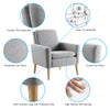 Occasional Armchair Comfy Accent Chair with Upholstered Single Sofa Arm Chairs