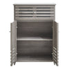 Bathroom Storage Cabinet with 2 Door Floor Cupboard Wooden Storage Unit Shelf UK