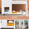 3ft Bunk Beds Single Treehouse Cabin Wood Bed Frame Kids Children Sleeper White
