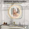 LED Bathroom Mirror Dimmable Defog Makeup Mirror with Backlit Clear Glass Frame