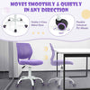 Ergonomic Children Study Chair Kids Desk Chair Adjustable Mesh Chair-Purple