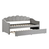 UPHOLSTERED BED 3FT SINGLE BED FRAME 90X190 CM DAYBED WITH TRUNDLE BED GUEST BED