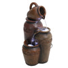 Outdoor Natural Slate Garden Water Feature LED Fountain Electric Statue Decor UK
