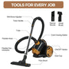 Panana 800w High Power Motor , Bagless Cylinder Vacuum Cleaner, 20KPA