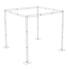 10x10ft Wedding Canopy Chuppah 2 Way Use Backdrop Stand Stage Trade Show Display