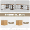 L-Shaped Corner Computer Desk PC Laptop Table Workstation w/ Storage Shelves