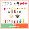 Kids Kitchen Playset Toddler Mini Cooking Food Set Pretend Kitchen Toy Set