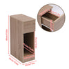 Slim Tall Bedside Table Cabinet with Drawer & Storage Space for Bedroom