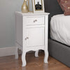 Small Cabinet Side End Table Slim Narrow Storage Unit Night Stand Bedside Drawer