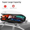 400L Cargo Box Waterproof Rooftop Cargo Carrier Durable Roof Storage Box White