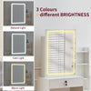 Dressing Table w/ LED Mirror and Drawers Shelves Vanity Make up Desk for Bedroom