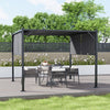 Steel Frame Outdoor Adjustable Pergola Gazebo Garden Sun Shade Canopy Shelter