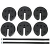 6PCS Weight Plates Canopy Weights Water Sand Filled Weights to Secure Tents