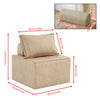Free Combination Leather Sofa Cube with Detachable Backrest Sectional Floor Sofa