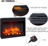 Electric Fireplace Heater Freestanding Suite LED Flame Fire Surround Remote