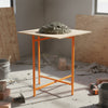 Mortar Spot Board Stand 500mm 750mm High Folding Steel Bricklayer Plastering