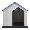 Large Plastic Dog Kennel Pet House Weatherproof Indoor Outdoor Animal Shelter