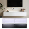 160cm Floating TV Unit Stand Wall Mount Media Console with 2 Storage Compartment