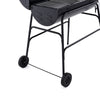 Black Portable Barrel Charcoal Barbecue Smoker Grill Outdoor Cooking Party BBQ