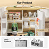 KITCHEN ISLAND EXTENDABLE BAR TABLE WITH STORAGE CABINET CUPBOARD BISTRO TABLE
