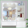 Drawer Stool Dressing Table Vanity Makeup Desk & Adjustable Led Lighted Mirror