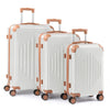 3Set Hard Shell ABS Cabin Suitcases Luggages Travel Trolley Case 20/24/28inch