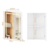 Smilesun Wall-Mounted Corner LED Bathroom Cabinet w/Mirror Door&Shelve 29*40*60