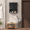 COSTWAY Bathroom Storage Cabinet Wall Mounted Vanity Storage Cupboard-Black