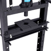 Black 12-Ton Adjustable Steel Hydraulic Work Shop Press Garage Presses Manual UK