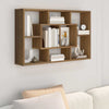 Wall Shelf Brown Oak 85x16x52.5 cm Engineered Wood