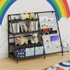 Bookshelf Bookcase with 9 Storage Compartme for Children's Reading Room Black