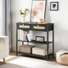 Console Table Hallway Table Sofa Table Side Table 80 x 25 x 75 cm Black