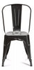 Style Industrial Metal Dining Chairs Vintage Retro Kitchen Cafe Stacking