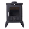 Black Logs Fire 5000W Heater Flame Effect Free Standing Fireplace Stove Home