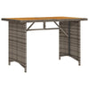 Garden Table with Top Outdoor Dining Table Coffee Table Poly Rattan