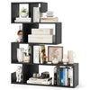Costway 5-Tier S-Shaped Bookshelf Z-Shelf Bookcase Home Modern Display Shelf