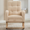 Rocking Chair with Footrest and Headrest Wooden Nursing Chairs for Living Room
