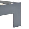 Bed Frame Grey Solid Pine Wood 90x200 M0J3