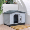 Large Plastic Dog Kennel Pet House Weatherproof Indoor Outdoor Animal Shelter