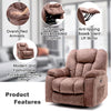 Electric Power Lift Riser Massage & Heated Recliner Chair Armchair Sofa Brown