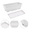 5 x Trough Plant Pot Long Plastic Planter Outdoor Garden Window Herb Flower Box
