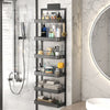 Kitchen Rack Herbs Spice Jar Storage Cabinet Over Door Shower Wall Mounted Shelf