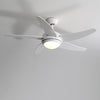 52"Ceiling Fan Chandelier Fan Light Remote Control/Reversible/Timer/3 Colour LED