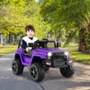 Electric Kids Ride On Car 12V Ride On Truck with Remote Control-Purple