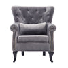 Vintage Upholstered Velvet Deep Button Armchair Fireside Chair Sofa Lounge Seat