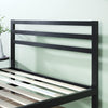 Single Metal Bed - 3ft Metal Platform Bed Frame Inc Headboard Footboard